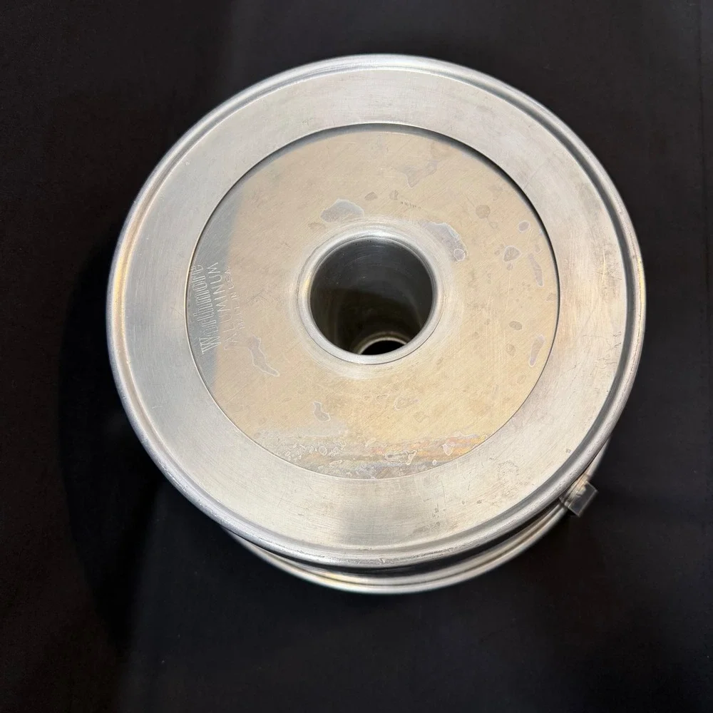 Vintage Worthmore Aluminum Angel Food‎ Cake Pan 2 Piece Tube Pan with Feet USA